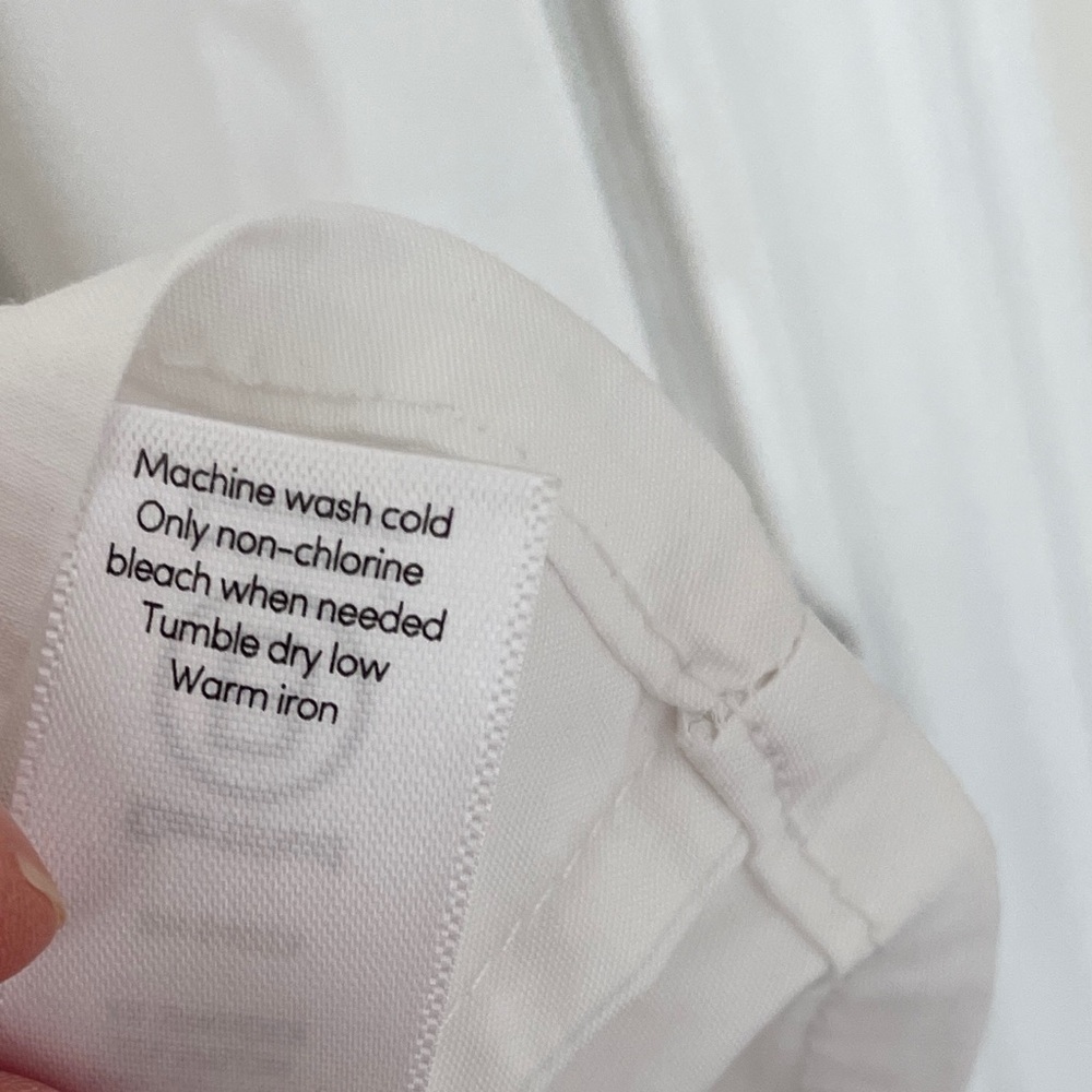 Athleta White Button Down Size Medium - image 5